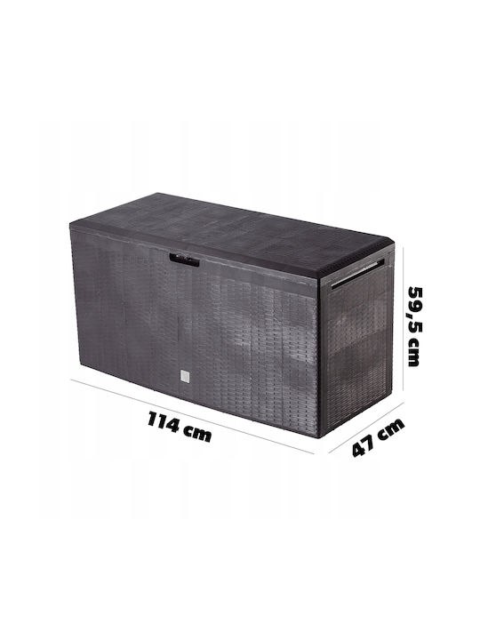 Kadax Brown Balcony Garden Chest 290l