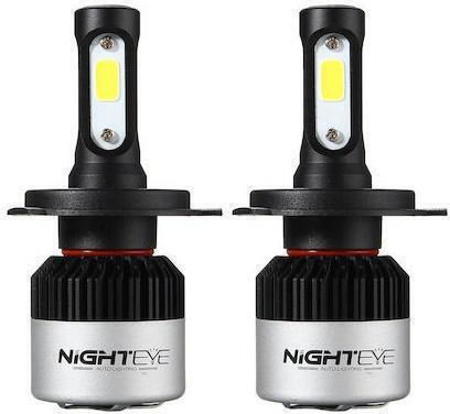 Nighteye Lamps Car H4 LED 6500K Cold White 9-32V 72W 2pcs