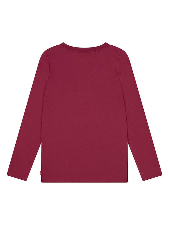 Levi's Kids Blouse Long Sleeve Bordeaux