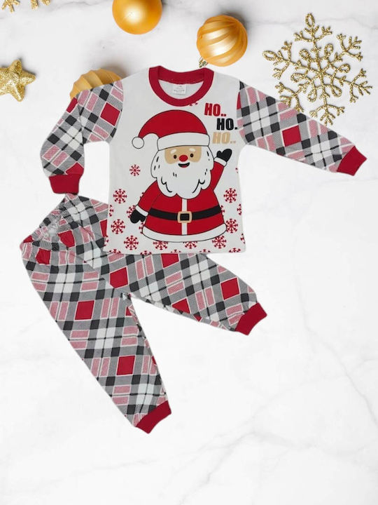 Supermini Pijama pentru copii De iarnă De bumbac red Ho Ho Ho