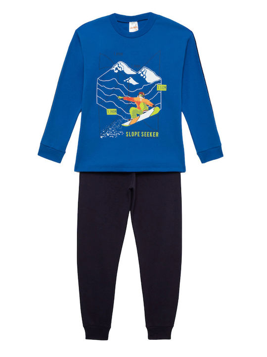 Minerva Детска пижама Зимна Blue. Slope Seeker