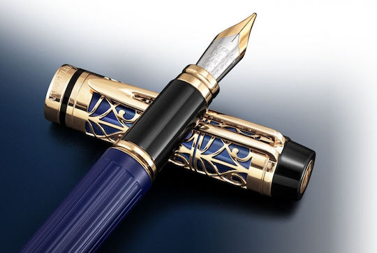 Waterman Edition Writing Pen Medium Blue with Red Ink