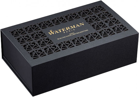 Waterman Edition Stilou Medium Roșu Din Alamă Cu Cerneală Albastră