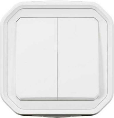 Legrand Plexo N External Wall Switch Two-Way White