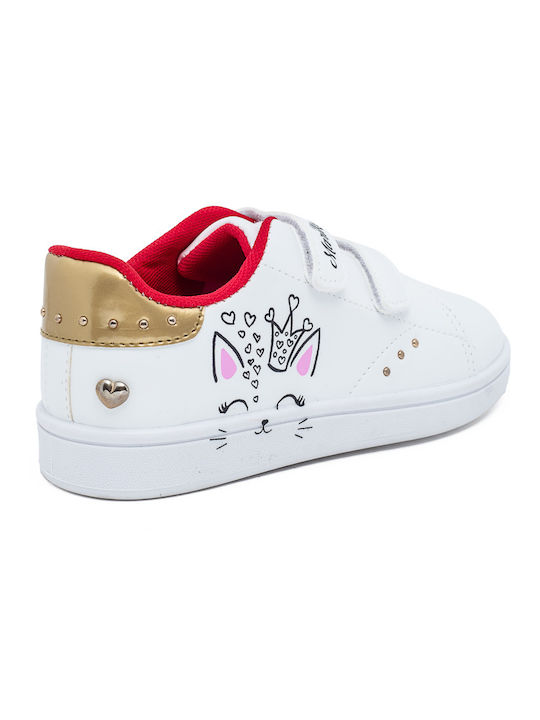 Kinder Sneakers mit Klettverschluss Weiß