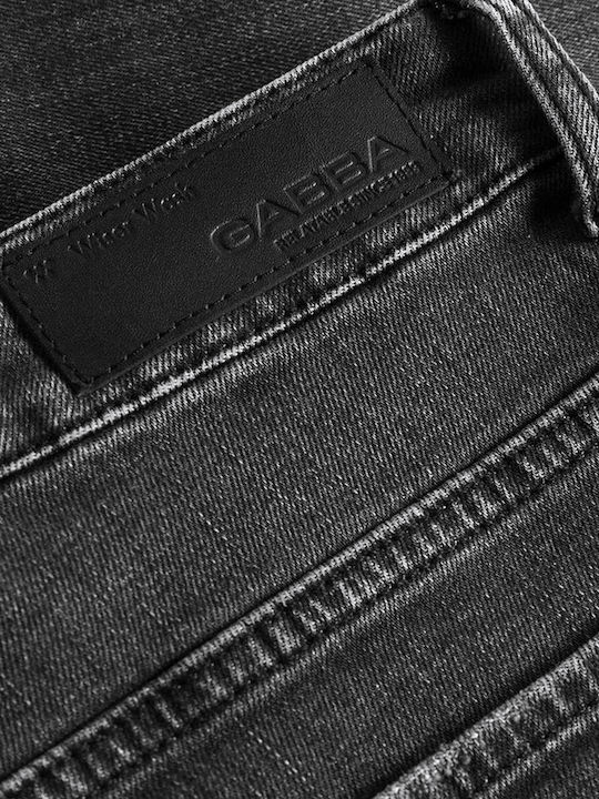 Pantalon De Blugi Pentru Bărbați Cropped Relaxed Tapered Fit Negru