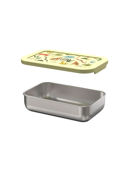 24Bottles Snack Box Δοχείο Φαγητού Inox Κίτρινο 700ml
