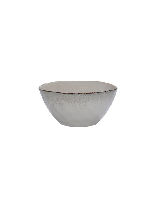Estia Vignette Stoneware Servierschüssel Rund Keramik Gray mit Durchmesser 15cm 6Stück