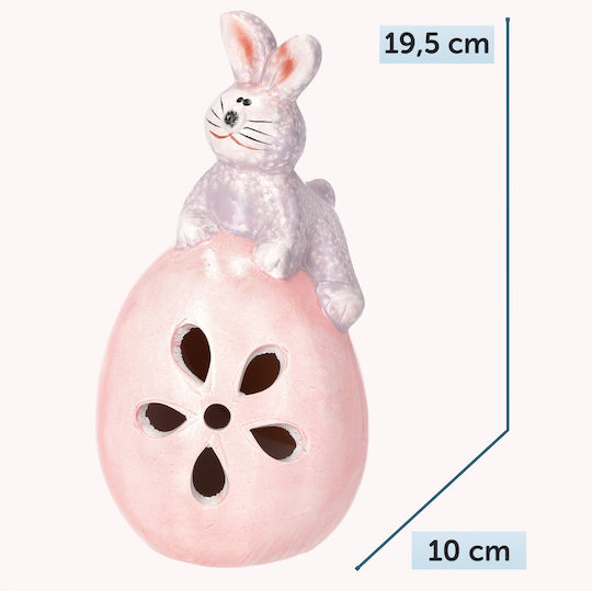 Figurină de Paște Kadax Iepuraș Pe Ou Ceramică