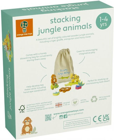 Orange Tree Toys Παιχνίδι Στοίβαξης από Ξύλο για 18+ Μηνών