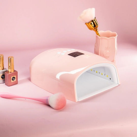 Rechargeable Nail Polish Curing Lamp UV 66W Pink