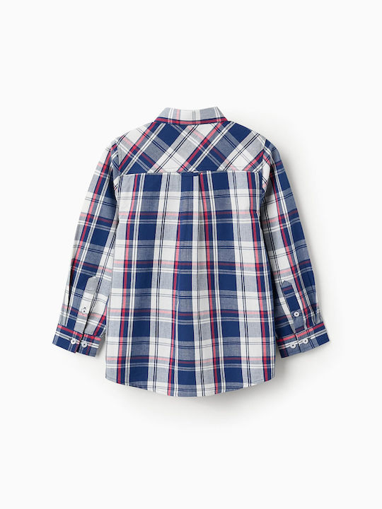 Zippy Kids Checked Shirt Navy Blue