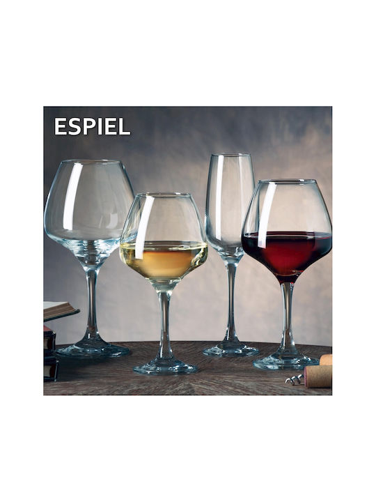 Espiel Risus Set Gläser Champagner aus Glas Mit Stiel 195ml 6Stück