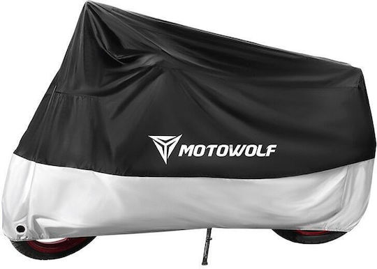 Motowolf 210d Motorcycle Cover Size 245x105x125