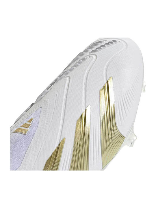 adidas Predator Elite Ποδοσφαιρικά Παπούτσια με Τάπες FG Λευκά