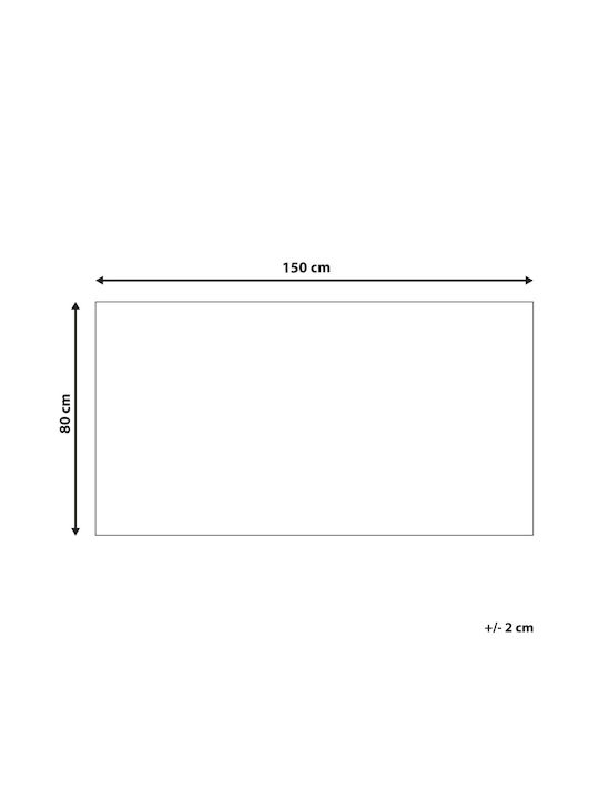 Beliani Χαλί Διάδρομος Γκρι 80x150cm