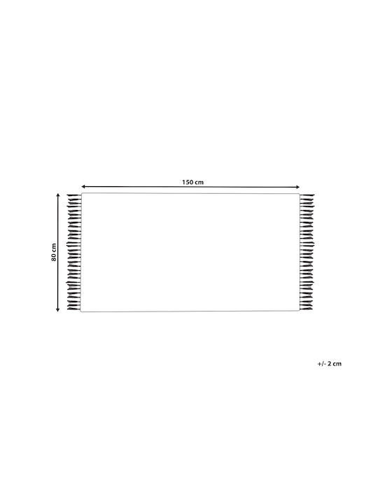 Beliani Χαλί Διάδρομος Μπεζ 80x150cm