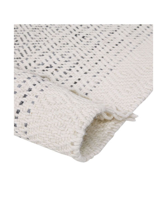 Beliani Teppich Rechteckig Wolle White And Grey