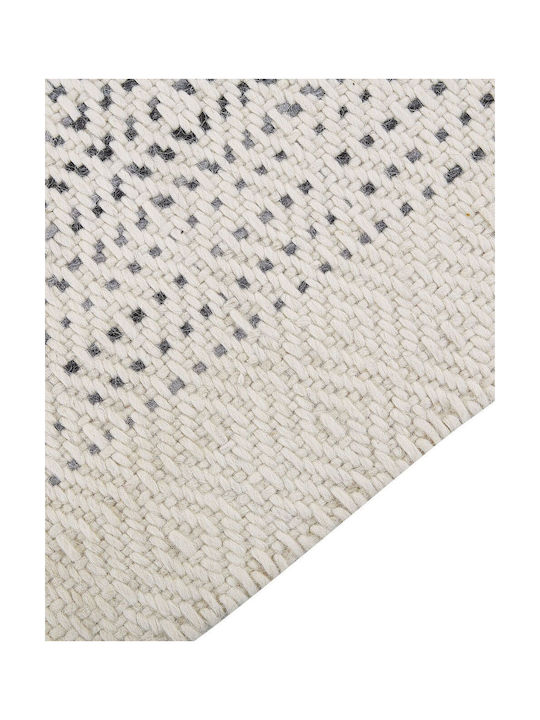 Beliani Wolle White And Grey