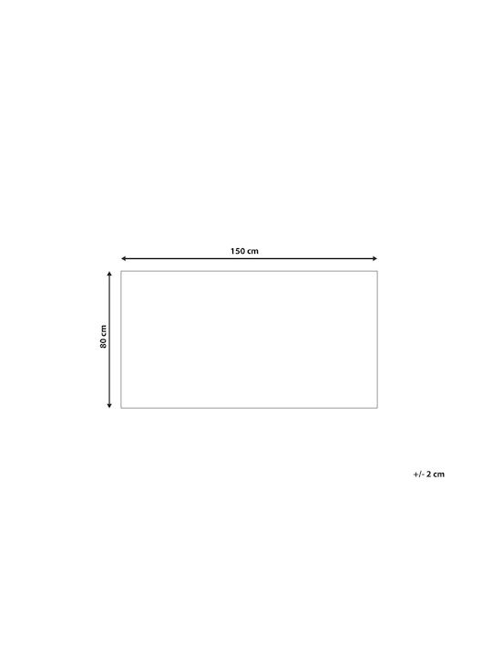 Beliani Χαλί Διάδρομος Γκρι 80x150cm