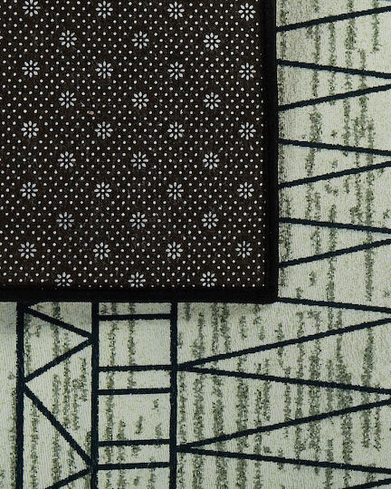 Beliani Αντιολισθητικό Χαλί Διάδρομος Black 80x150cm