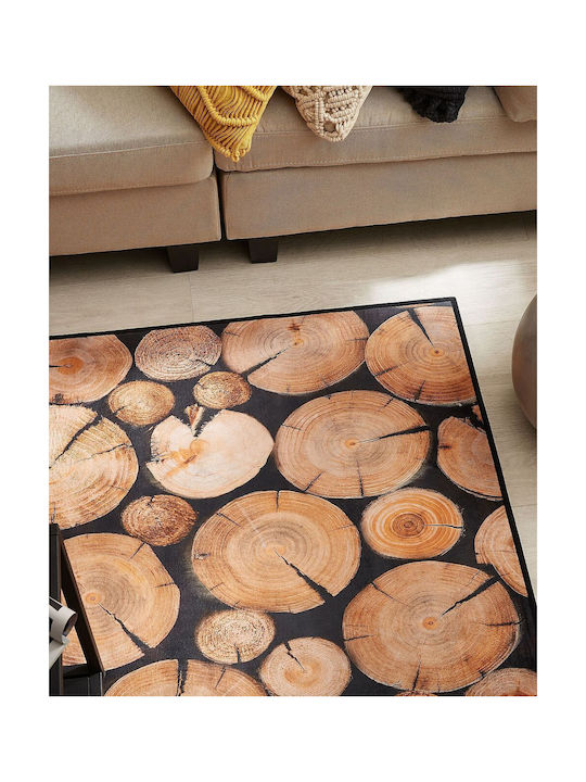 Beliani Χαλί Διάδρομος Καφέ 80x150cm