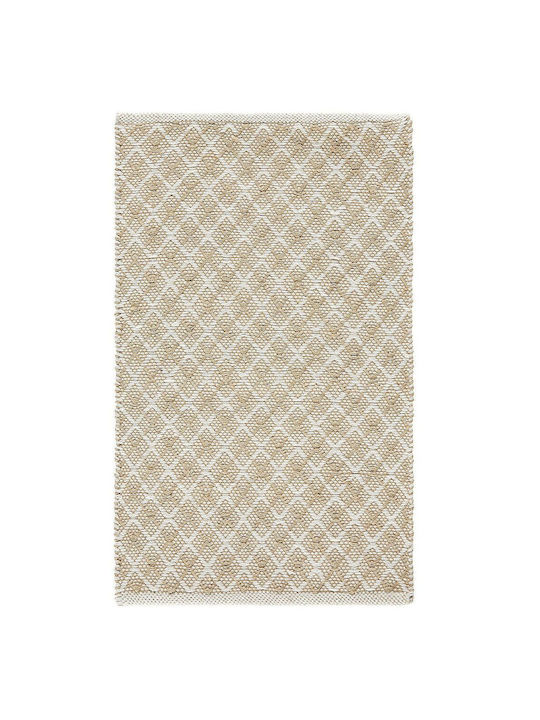 Beliani Χαλί Ορθογώνιο από Γιούτα Μπεζ 50x80cm