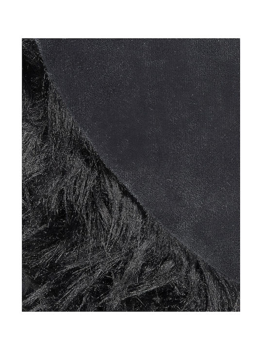 Beliani Αντιολισθητικό Χαλί Ορθογώνιο Black 180x60cm