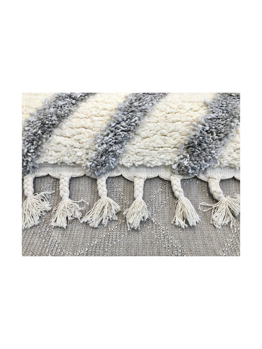 Koulis Carpets Thick Thick 826 Rug Rectangular Shaggy Grey - Cream