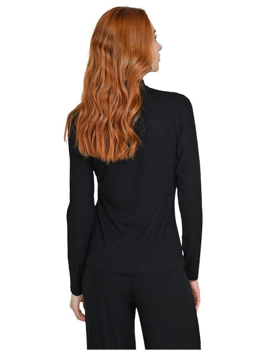 Target Women's Blouse Long Sleeve Turtleneck Black