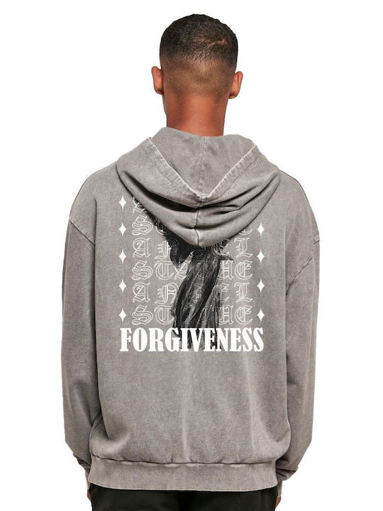 Oversized Hoodie Forgiveness_1 Pop Culture Grey