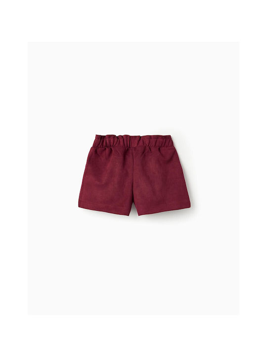 Zippy Șort/Bermude pentru copii din material textil Bordeaux