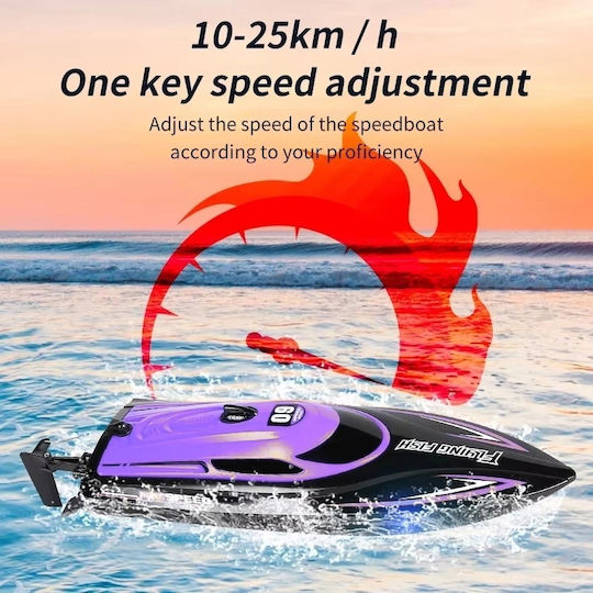 Iuni Hj812 Barcă cu Telecomandă Rc Racing Speed Boat Drift Viteză 25 Km/h 2.4GHz