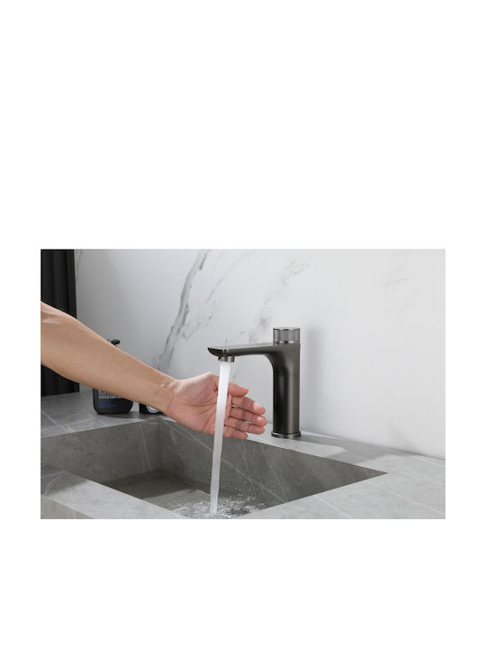 Mixing Sink Faucet with Photocell Sensor Black Mixing Sink Faucet with Photocell Sensor Black