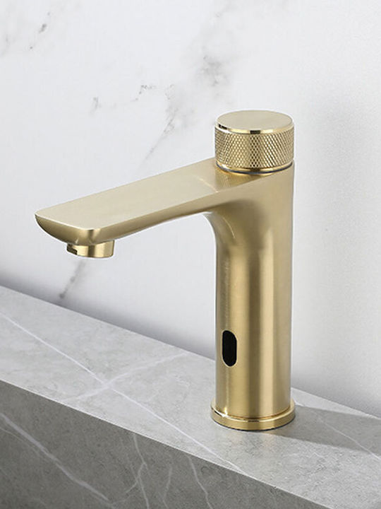 Mixing Sink Faucet with Photocell Sensor Gold D4H81HYBM Mixing Sink Faucet with Photocell Sensor Gold D4H81HYBM