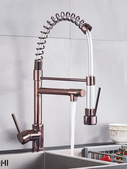 Küchenarmatur Zähler Rose Gold