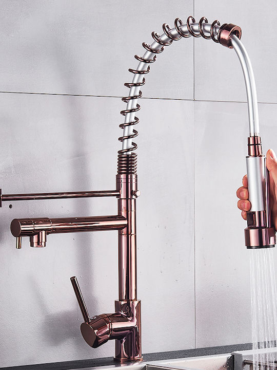 Küchenarmatur Zähler Rose Gold