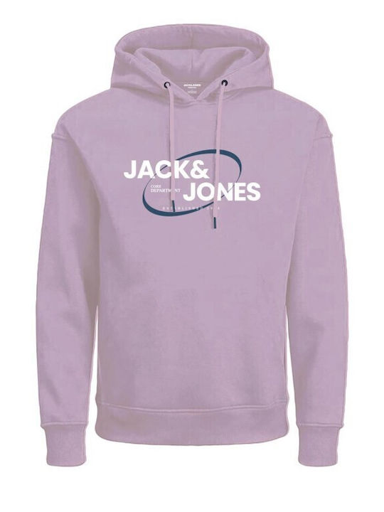 Jack & Jones Hanorac pentru bărbați cu glugă Winsome Orchid