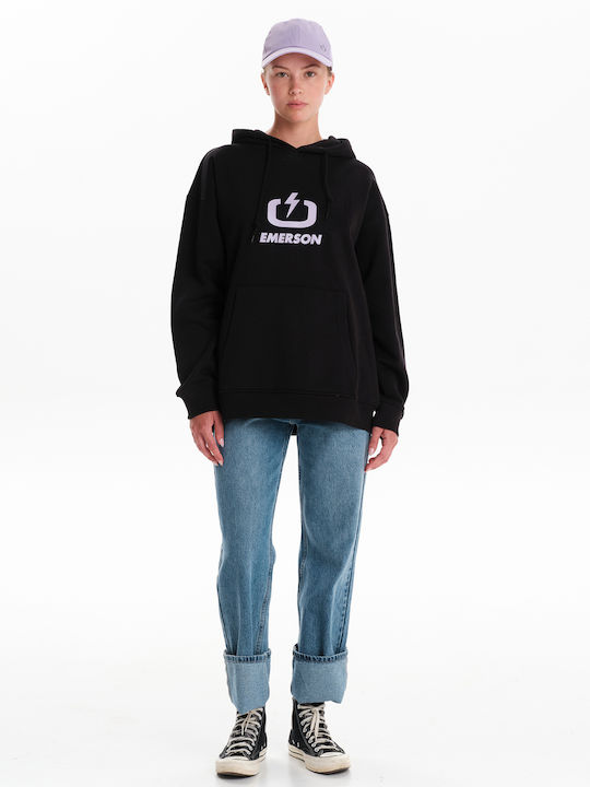 Women's Sweatshirt Hooded Black