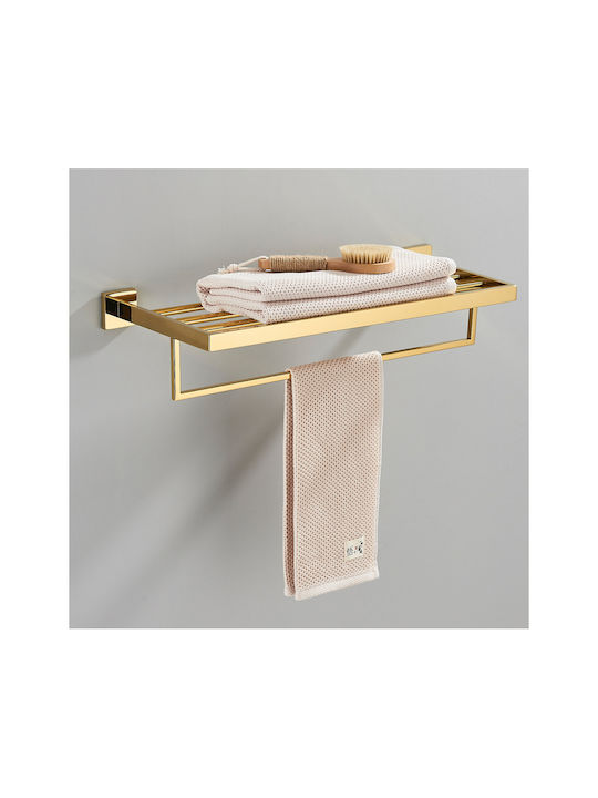 Regal-Einheit Badezimmer Einzel Wandmontage Gold