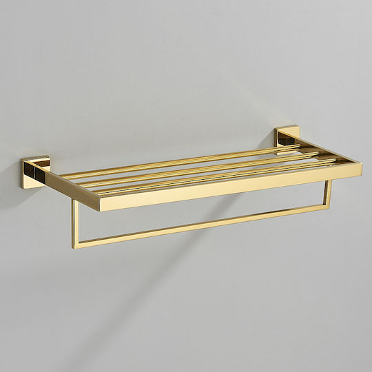 Regal-Einheit Badezimmer Einzel Wandmontage Gold