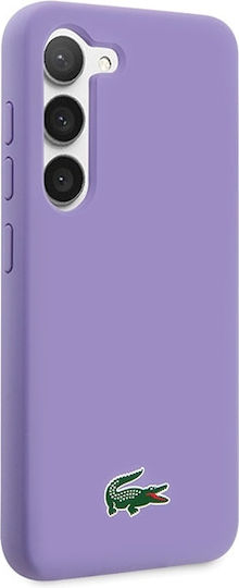 Lacoste Silicone Silicone Back Cover Πλαστικό / Σιλικόνης Μωβ (Galaxy S23)