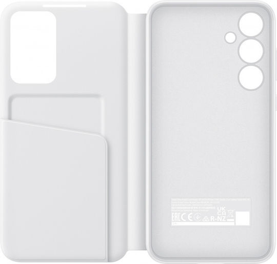 Samsung S View Wallet Cover Synthetic Leather / Plastic White (Galaxy A55)