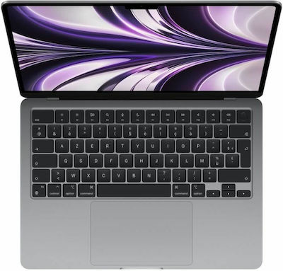 Apple MacBook Air 13.6" (2022) Retina Display (Apple M2-8-core/8GB/512GB SSD/10-Core) Spațiu gri (Tastatură FR)