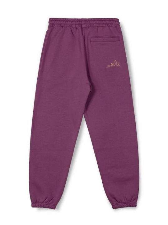 Grimey Pantaloni de trening pentru femei cu cauciuc Purple