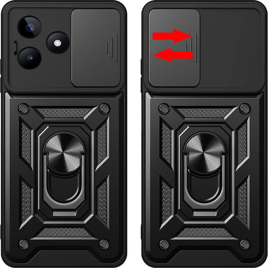 Techsuit Camshield Umschlag Rückseite Kunststoff / Silikon Rose Gold (Redmi Note 13 5G -> Redmi Note 13 5G)