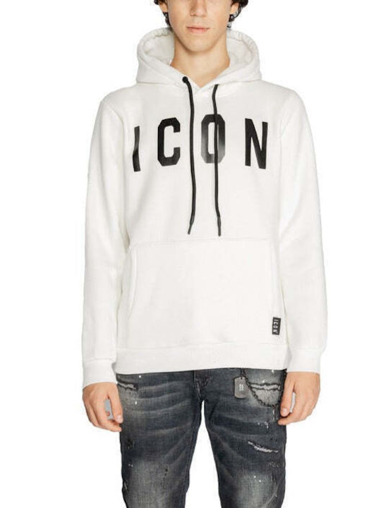 Icon Men's Sweatshirt with Hood and Pockets Black