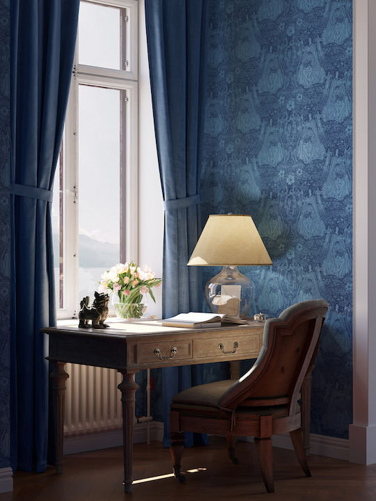 Wallpaper Fabric Blue L1005xW53cm