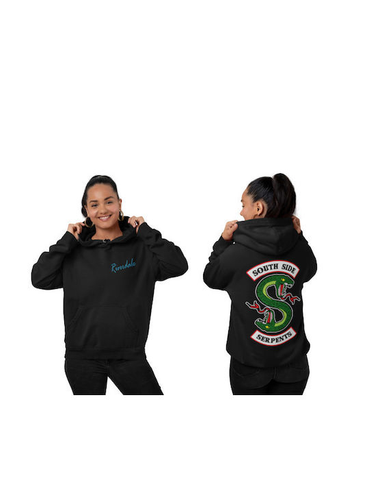 South Side Serpents Damen Kapuzenpulli Riverdale Schwarz