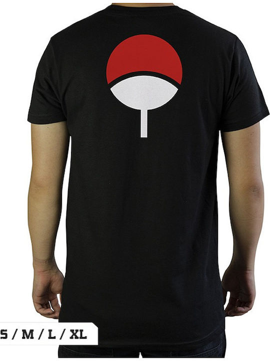 Abysse Naruto Shippuden Uchiha Man T-shirt σε Μαύρο χρώμα